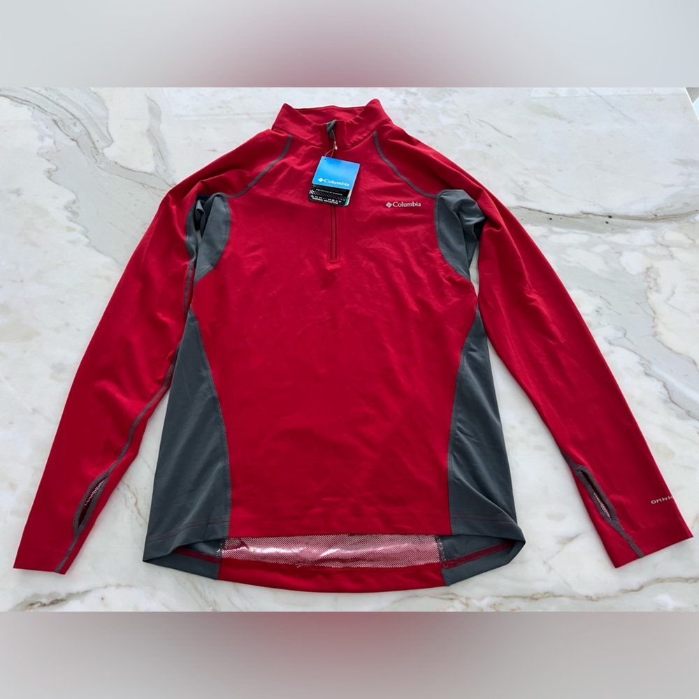 COLUMBIA OMNI-HEAT THERMAL REFLECTIVE RED LIGHT WEIGHT JACKET SIZE S/P NWTS! - Picture 4 of 16